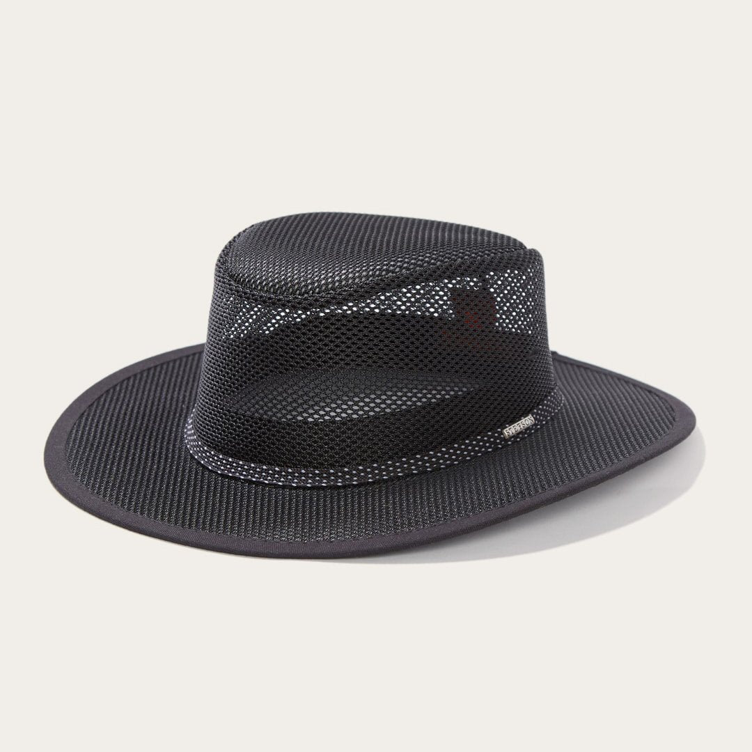 Grand Canyon Mesh Safari Hat Black Men/Women Stetson Outdoor