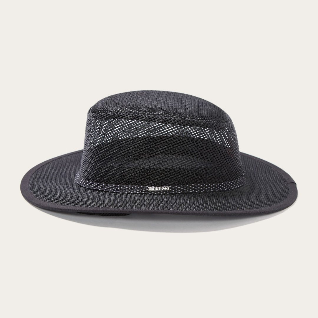 Grand Canyon Mesh Safari Hat Black Men/Women Stetson Outdoor