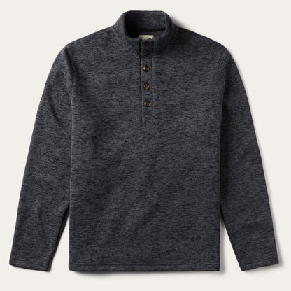 Grey Bonded Knit Sweater Grey Men Stetson Sweaters & Hoodies