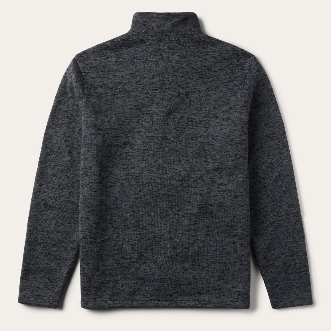 Grey Bonded Knit Sweater Grey Men Stetson Sweaters & Hoodies