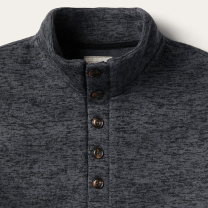 Grey Bonded Knit Sweater Grey Men Stetson Sweaters & Hoodies