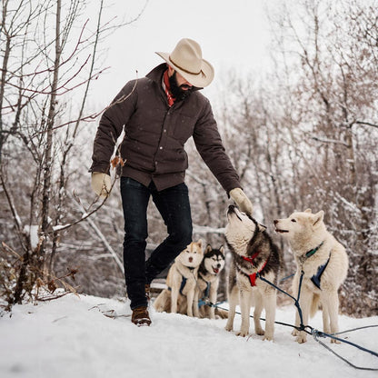 Grey Down Jacket Grey Men Stetson Jackets