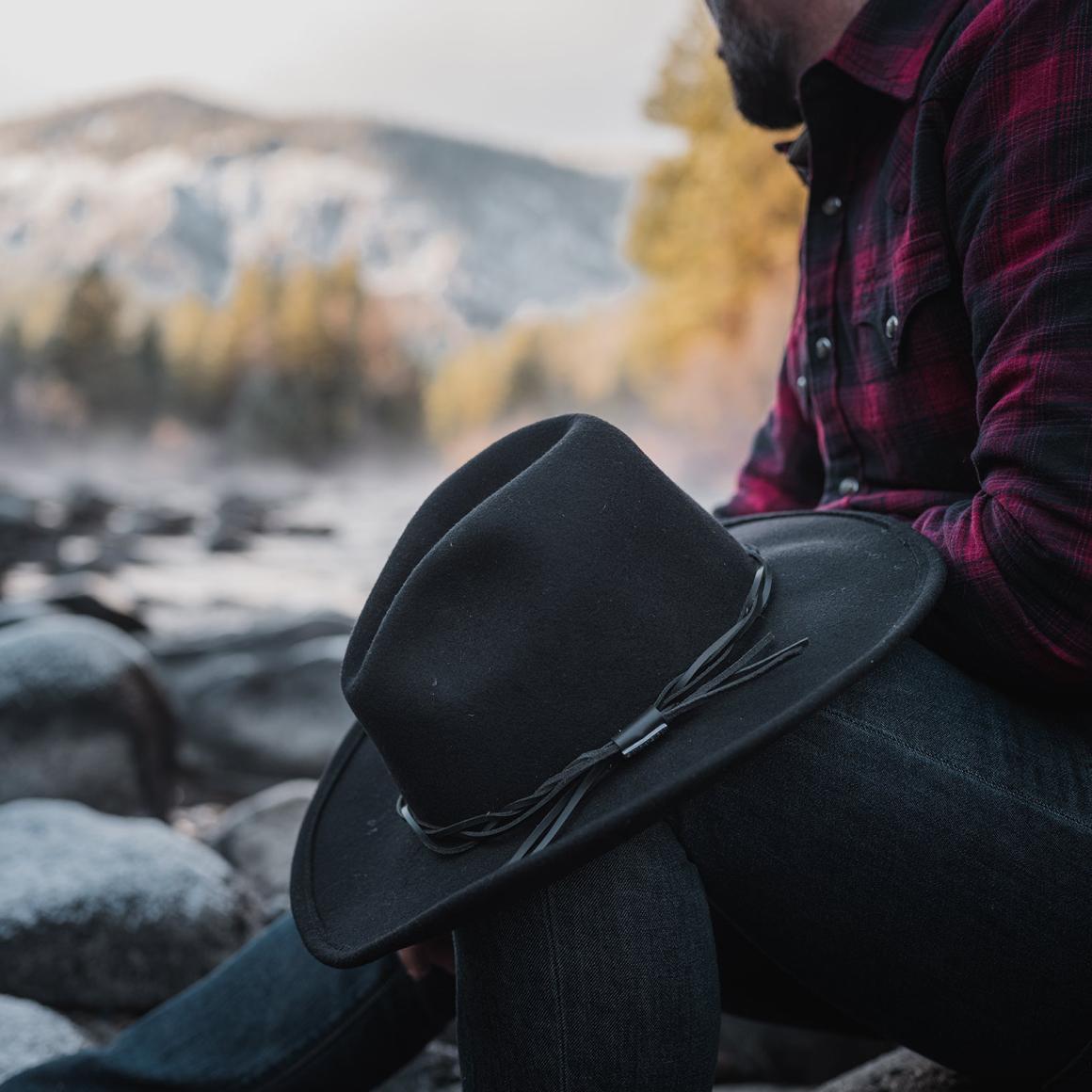 Gus Crushable Outdoor Hat Black Men/Women Stetson Outdoor