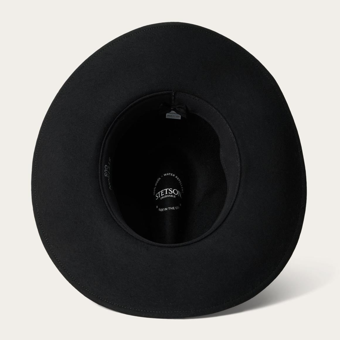 Gus Crushable Outdoor Hat Black Men/Women Stetson Outdoor