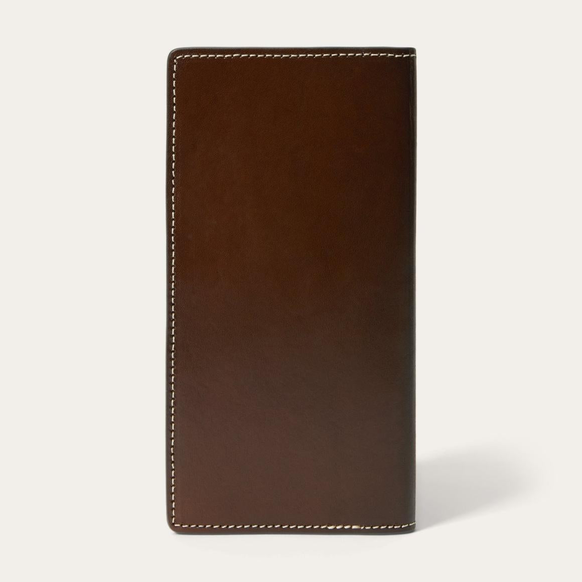 Hair-On-Hide Concho Checkbook Vintage Brown Men Stetson Wallets
