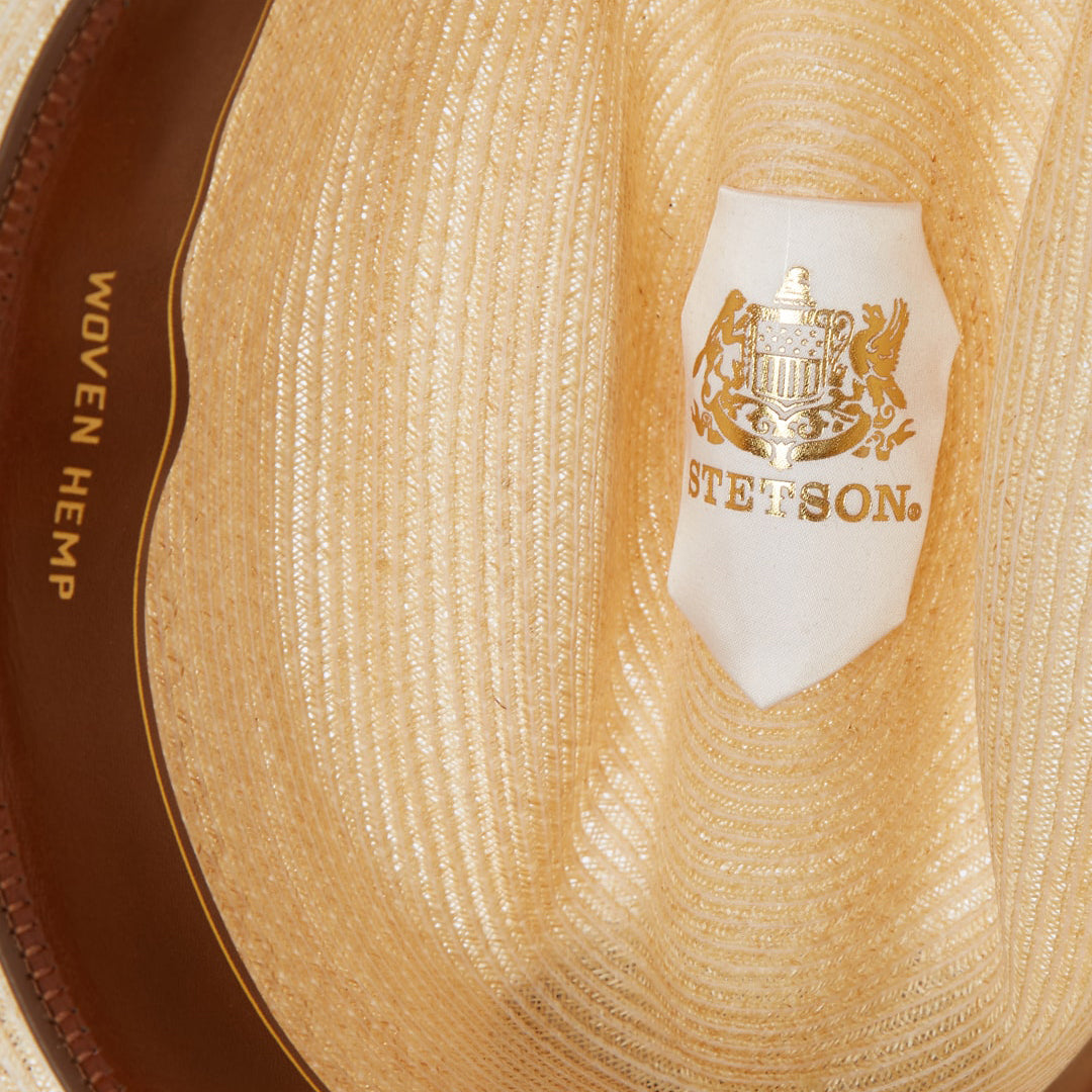 Hemp Straw Open Road Natural Men/Women Stetson Fedora