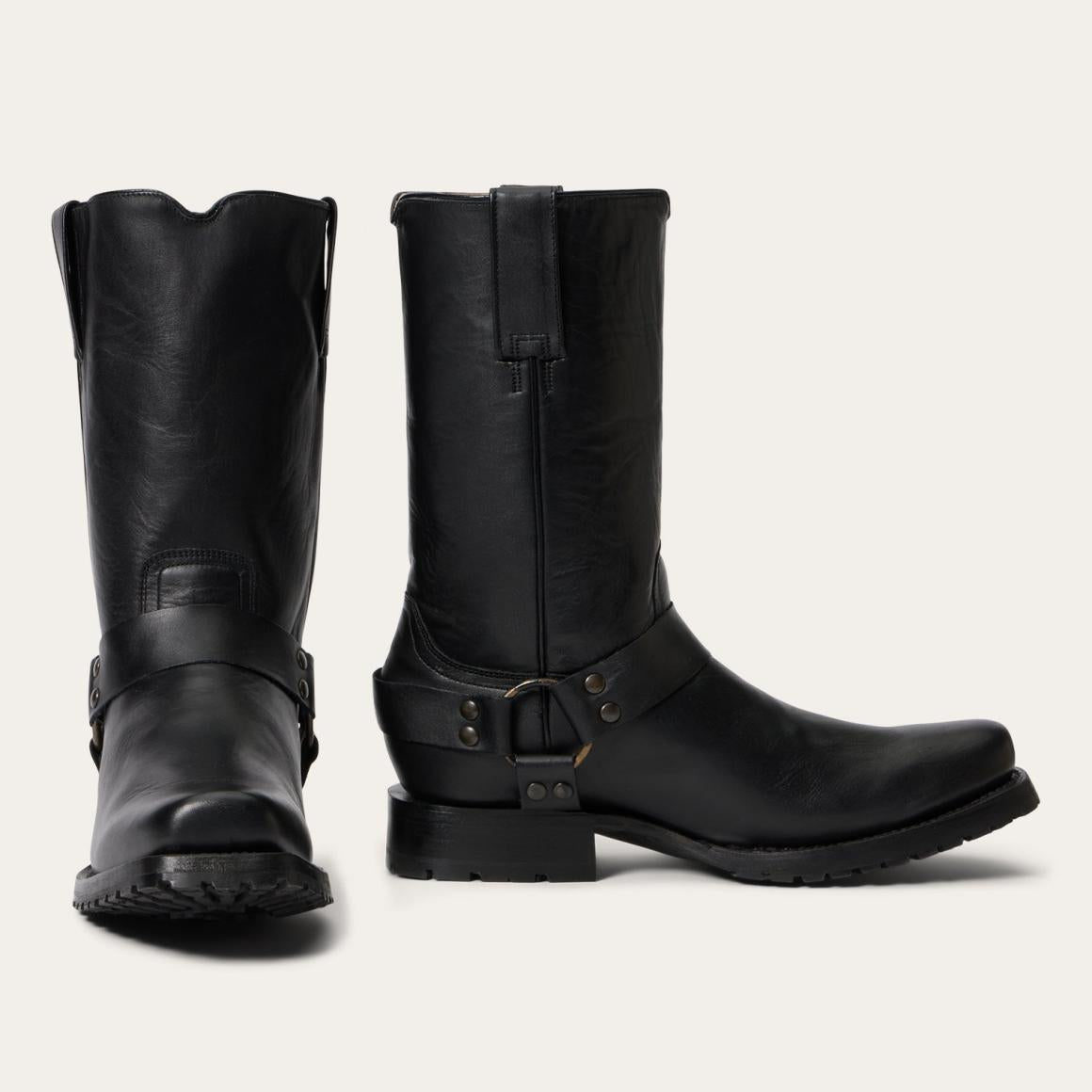 Heritage Harness Boots Black Men Stetson Western