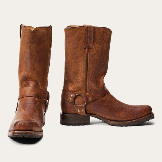 Heritage Harness Boots Oiled Brown Men Stetson Western