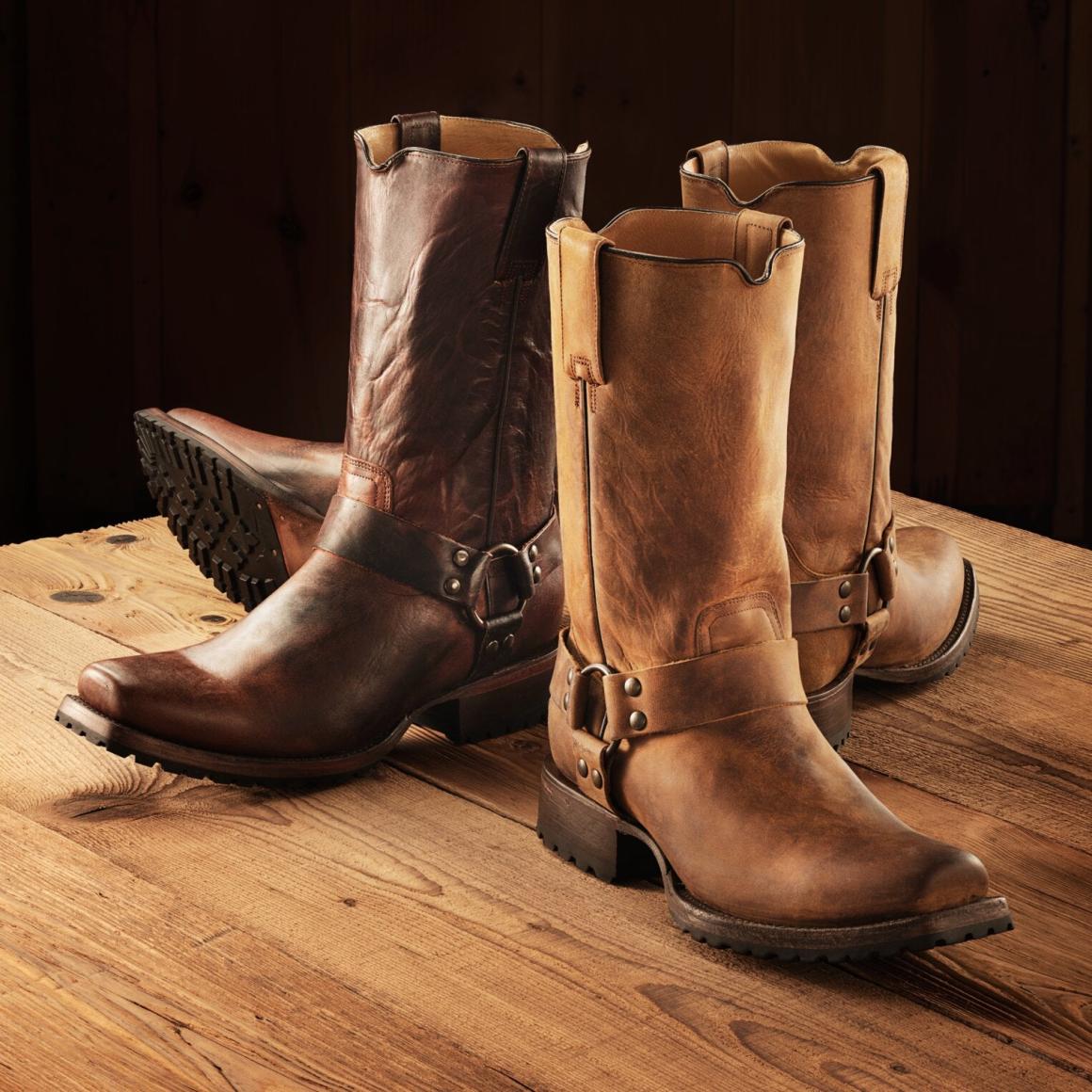 Heritage Harness Boots Oiled Brown Men Stetson Western