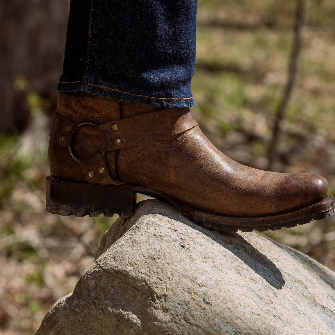 Heritage Harness Boots Oiled Brown Men Stetson Western