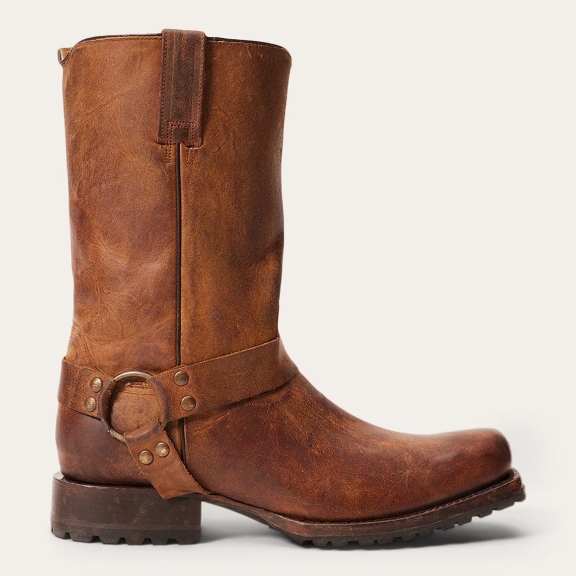 Heritage Harness Boots Oiled Brown Men Stetson Western