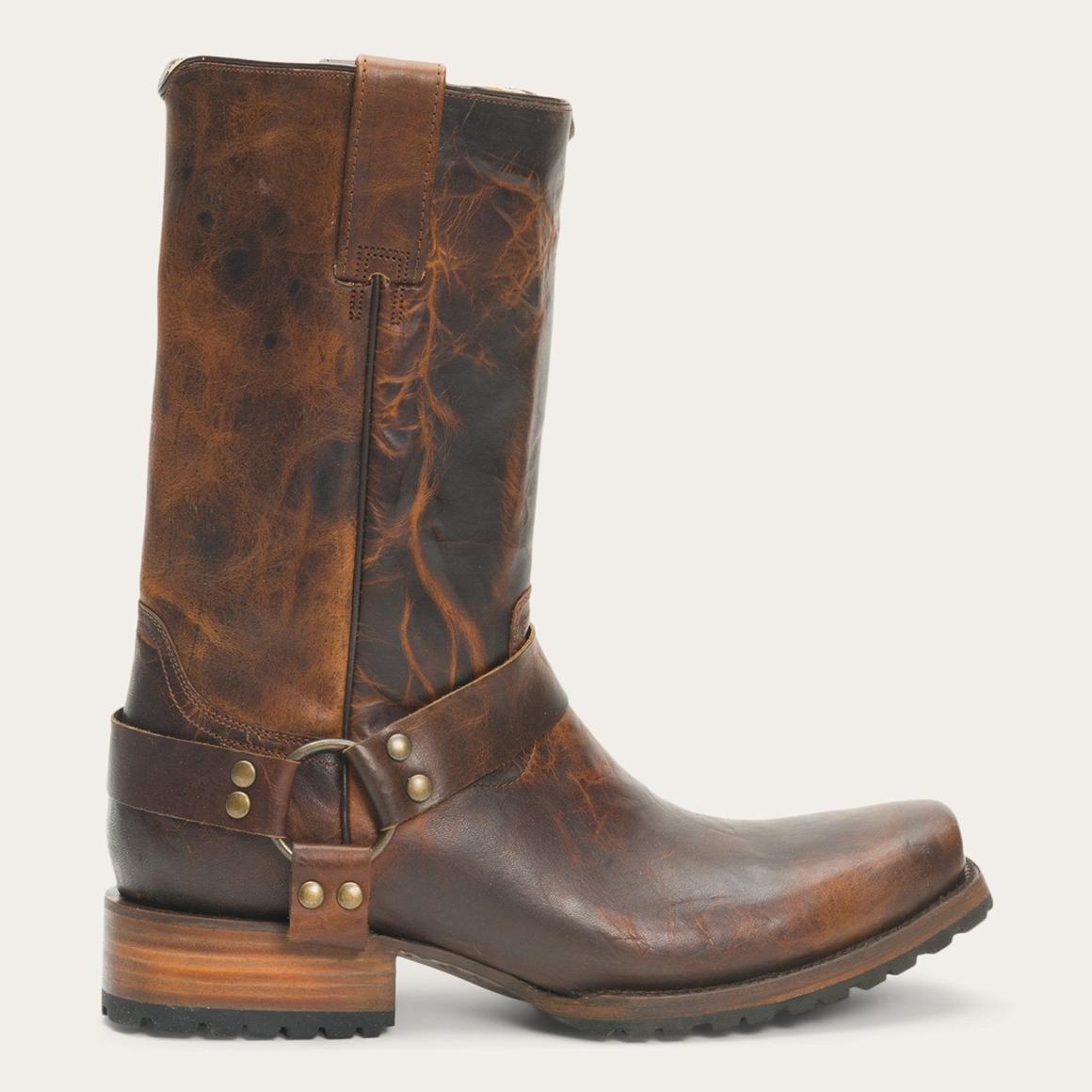 Heritage Harness Boots Waxed Brown Men Stetson Western