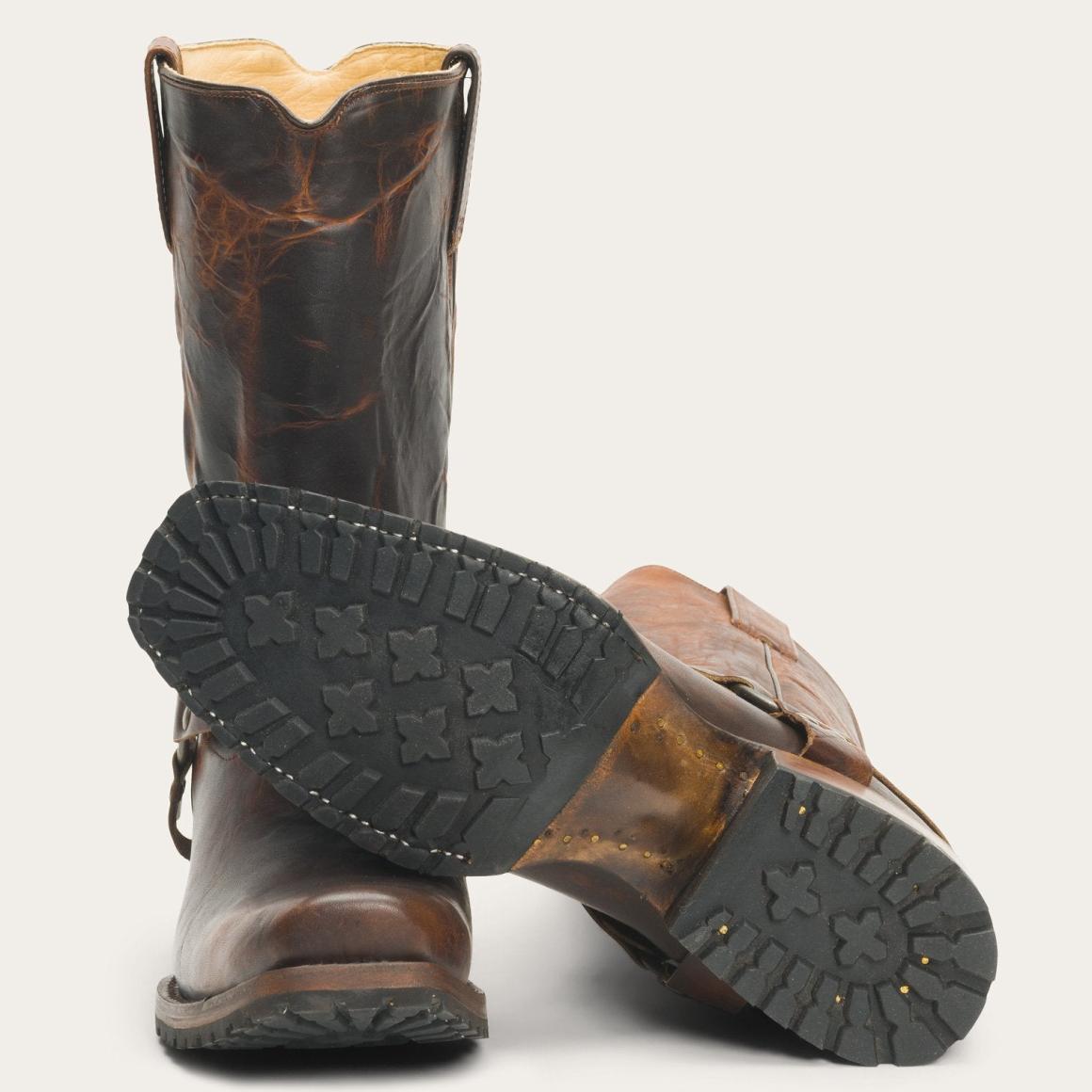 Heritage Harness Boots Waxed Brown Men Stetson Western
