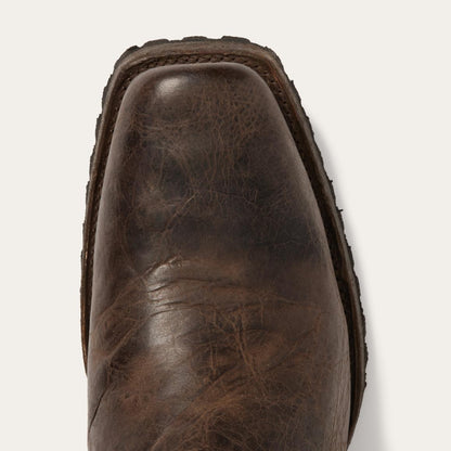 Heritage Harness Boots Waxed Dark Brown Men Stetson Western