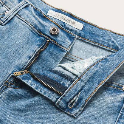 High Waist Flare Crop Jean Blue Women Stetson Denim