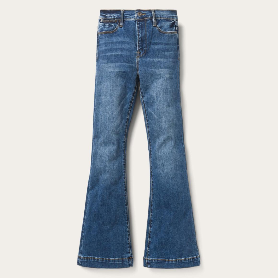 High Waist Flare Jean Blue Women Stetson Denim