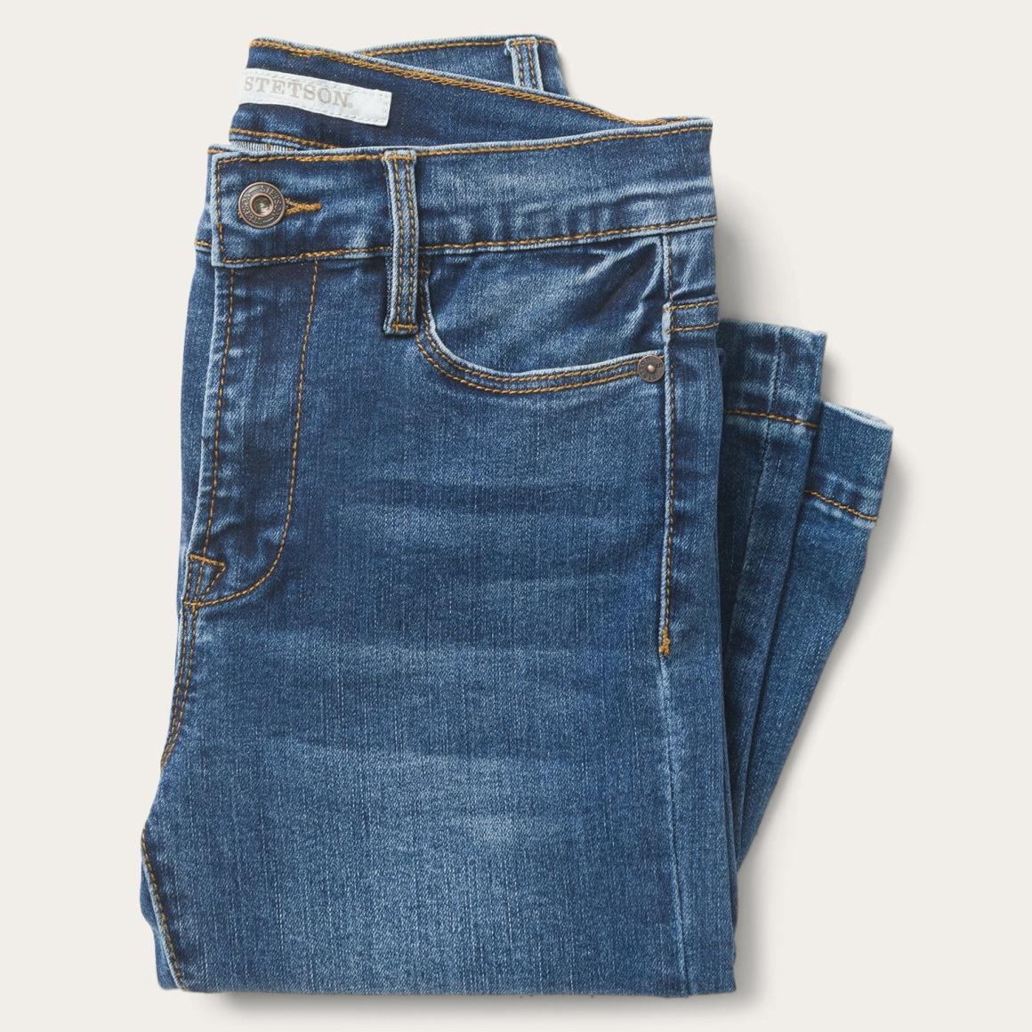 High Waist Flare Jean Blue Women Stetson Denim