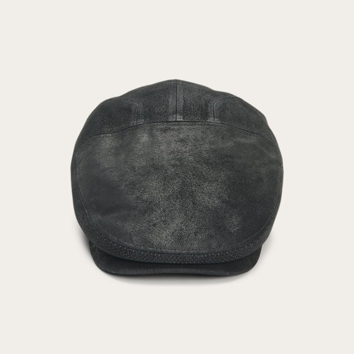 Hood Weathered Leather Ivy Cap Black Men/Women Stetson Caps & Truckers