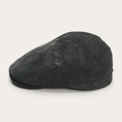 Hood Weathered Leather Ivy Cap Black Men/Women Stetson Caps & Truckers