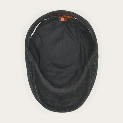 Hood Weathered Leather Ivy Cap Black Men/Women Stetson Caps & Truckers