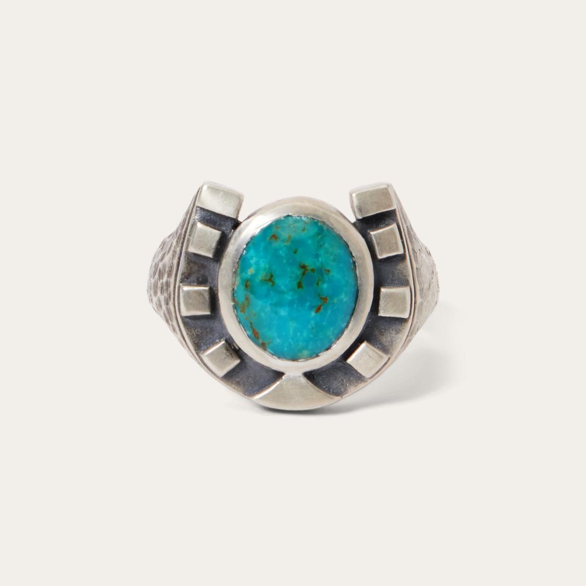 Horseshoe Ring With Turquoise Men/Women Stetson Jewelry