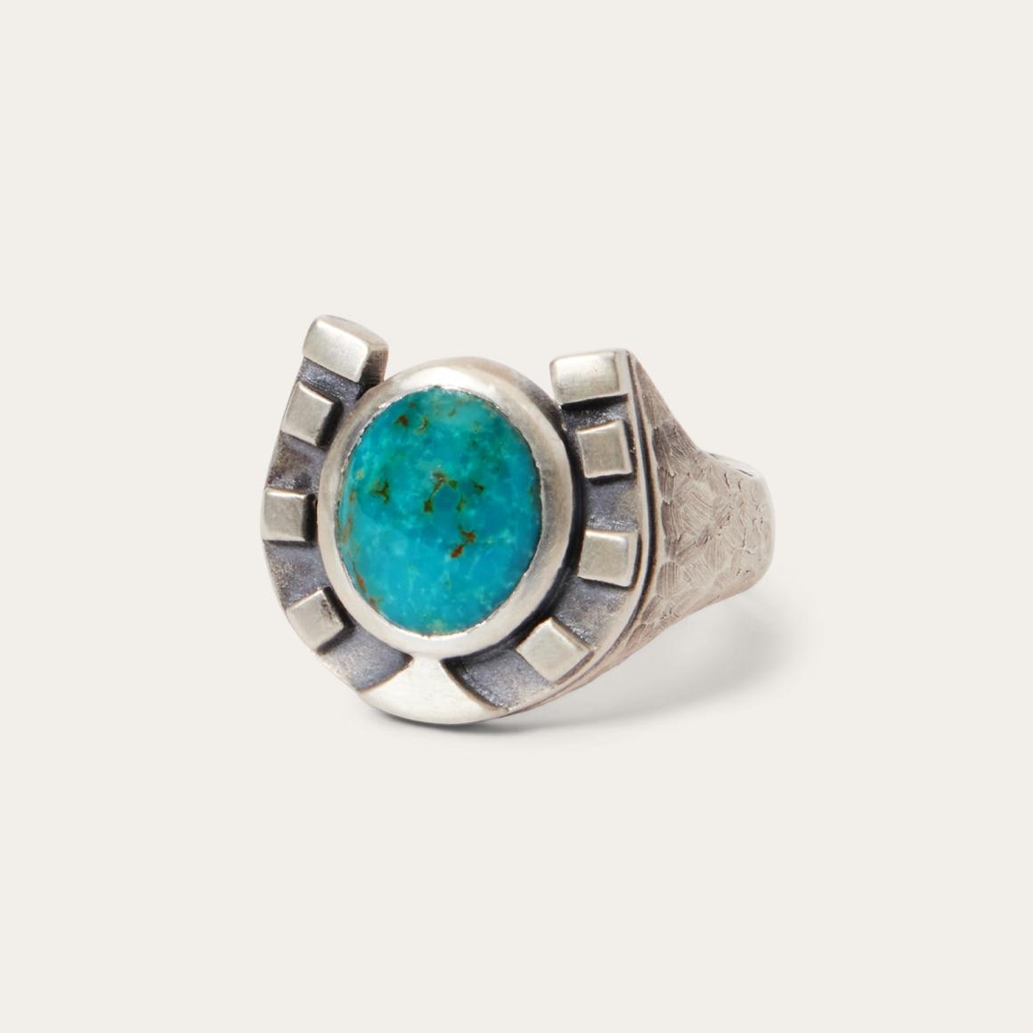 Horseshoe Ring With Turquoise Men/Women Stetson Jewelry
