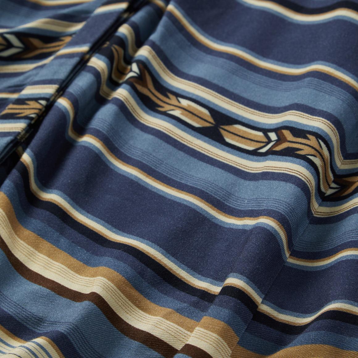 Indigo Serape Print Dress Blue Women Stetson Midi