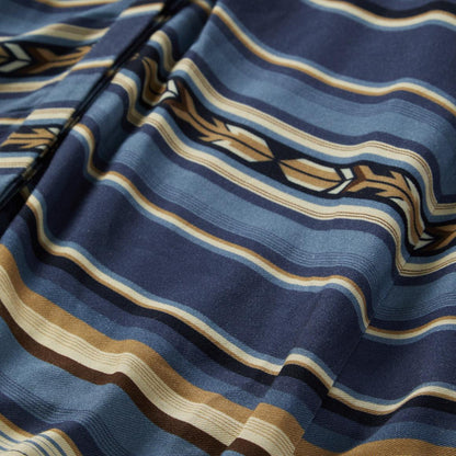 Indigo Serape Print Dress Blue Women Stetson Midi