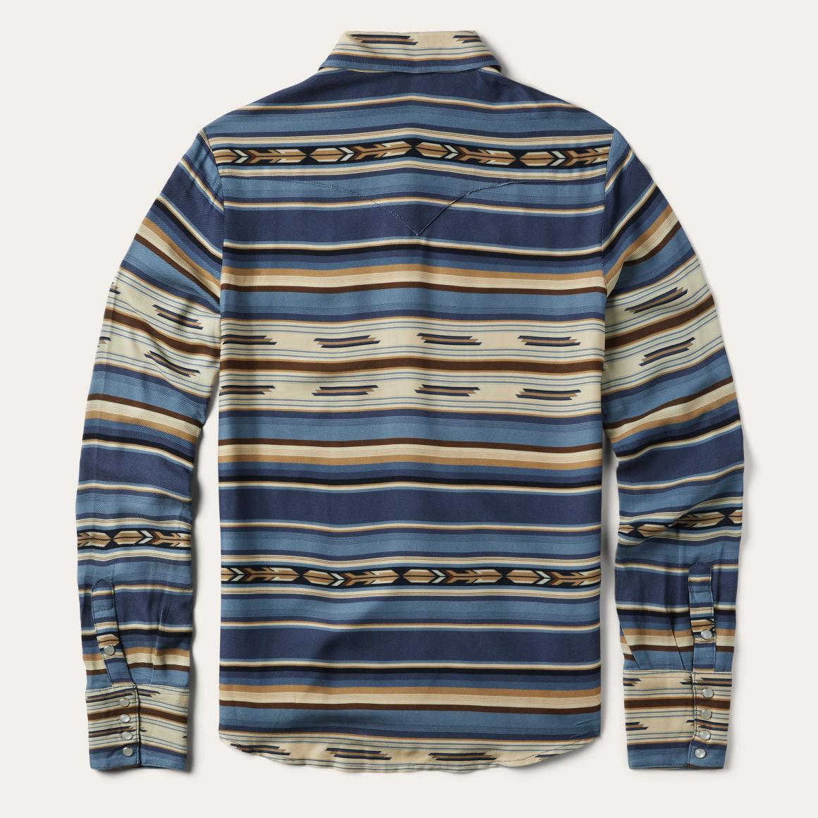Indigo Serape Print Shirt Blue Women Stetson Western Shirts
