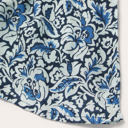 Indigo Tapestry Print Prairie Dress Blue Women Stetson Midi