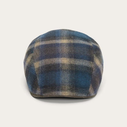 Ivy Virgin Wool Cap Blue Beige Check Men/Women Stetson Caps & Truckers