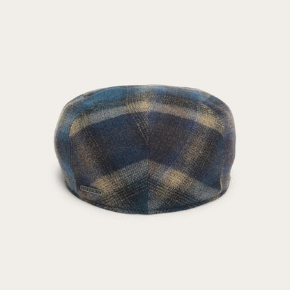 Ivy Virgin Wool Cap Blue Beige Check Men/Women Stetson Caps & Truckers