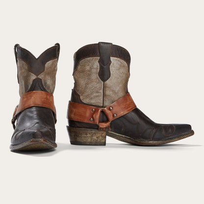 Jade Harness Ankle Boot Brown Women Stetson Shorties