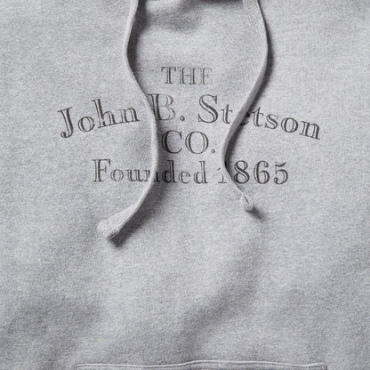 John B. Co. Hooded Sweatshirt Grey Men Stetson Sweaters & Hoodies