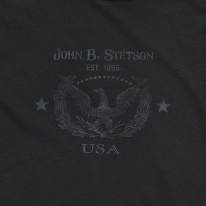 John B. Stetson Eagle Graphic Tee Black Women Stetson Tees