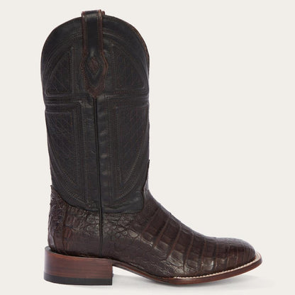 Kaycee Brown Caiman Belly Cowboy Boot Brown Men Stetson Exotics