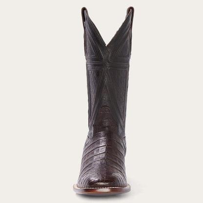 Kaycee Brown Caiman Belly Cowboy Boot Brown Men Stetson Exotics