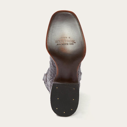 Kaycee Brown Caiman Belly Cowboy Boot Brown Men Stetson Western