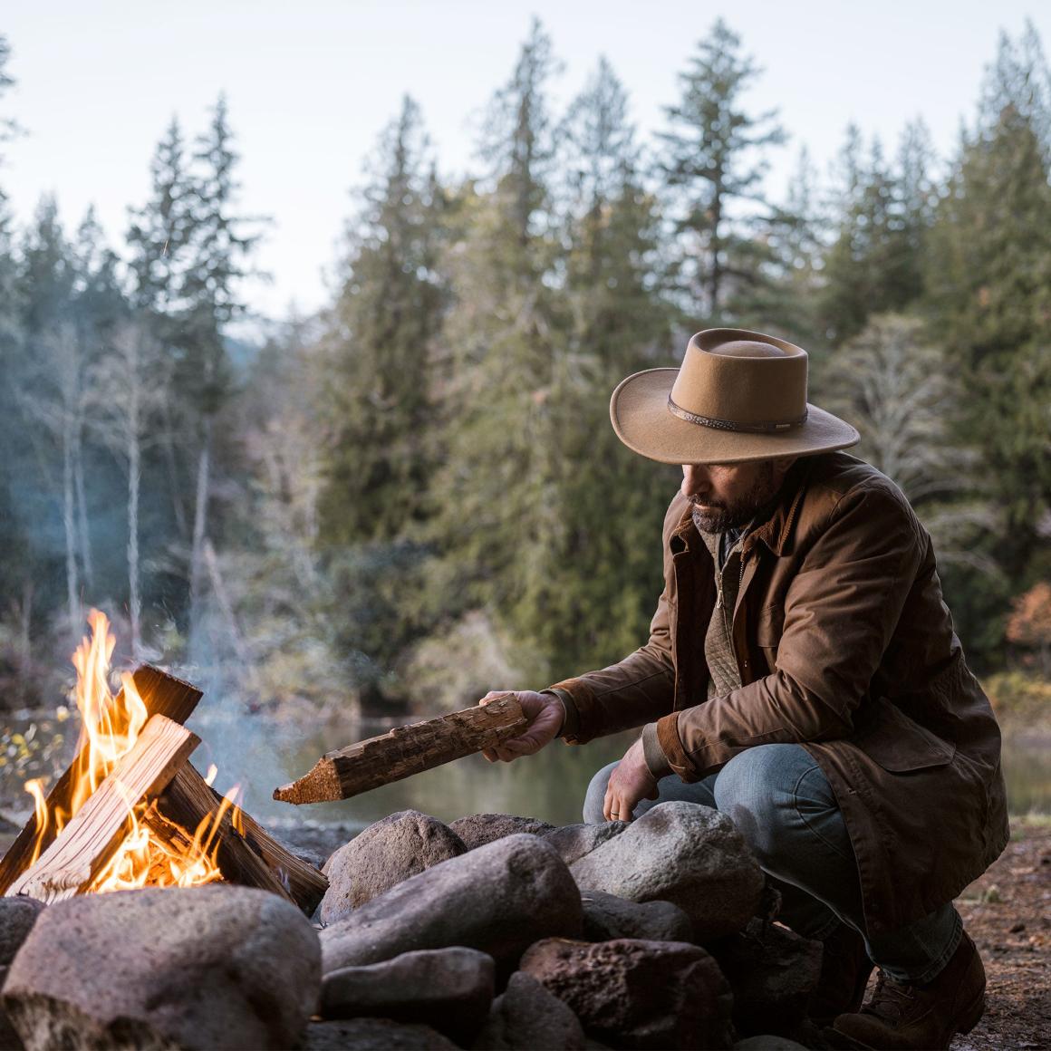 Kelso Outdoor Hat Black Men/Women Stetson Outdoor