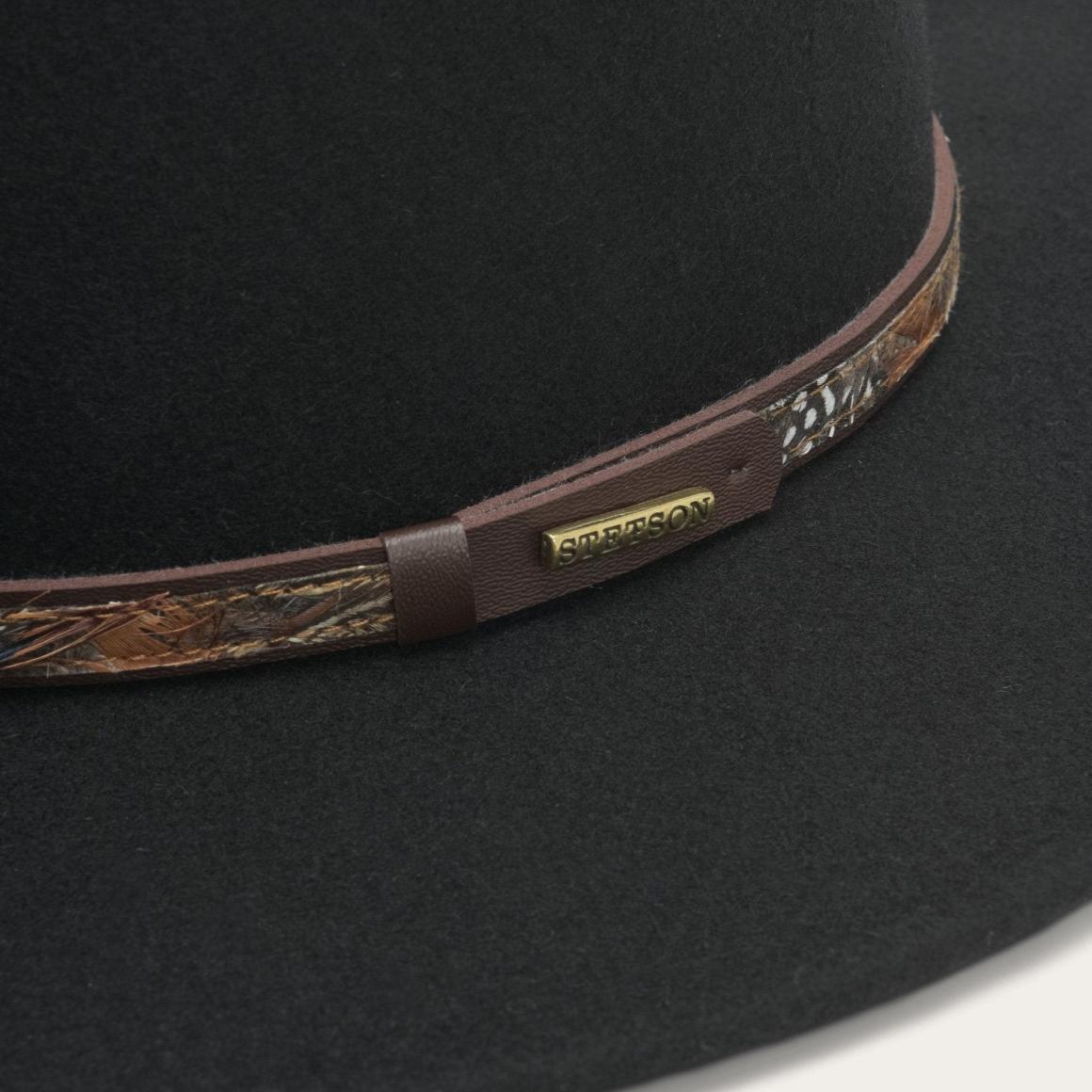 Kelso Outdoor Hat Black Men/Women Stetson Outdoor
