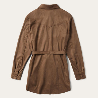 Khaki Suede Western Shirt Tan Women Stetson Western Shirts