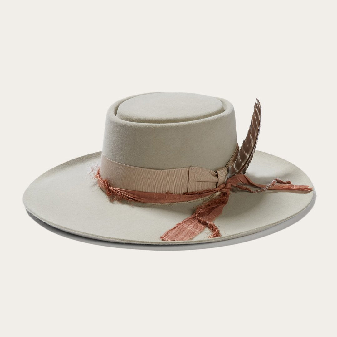 Kings Row Firm Felt Hat Silver Grey Men/Women Stetson Fedora