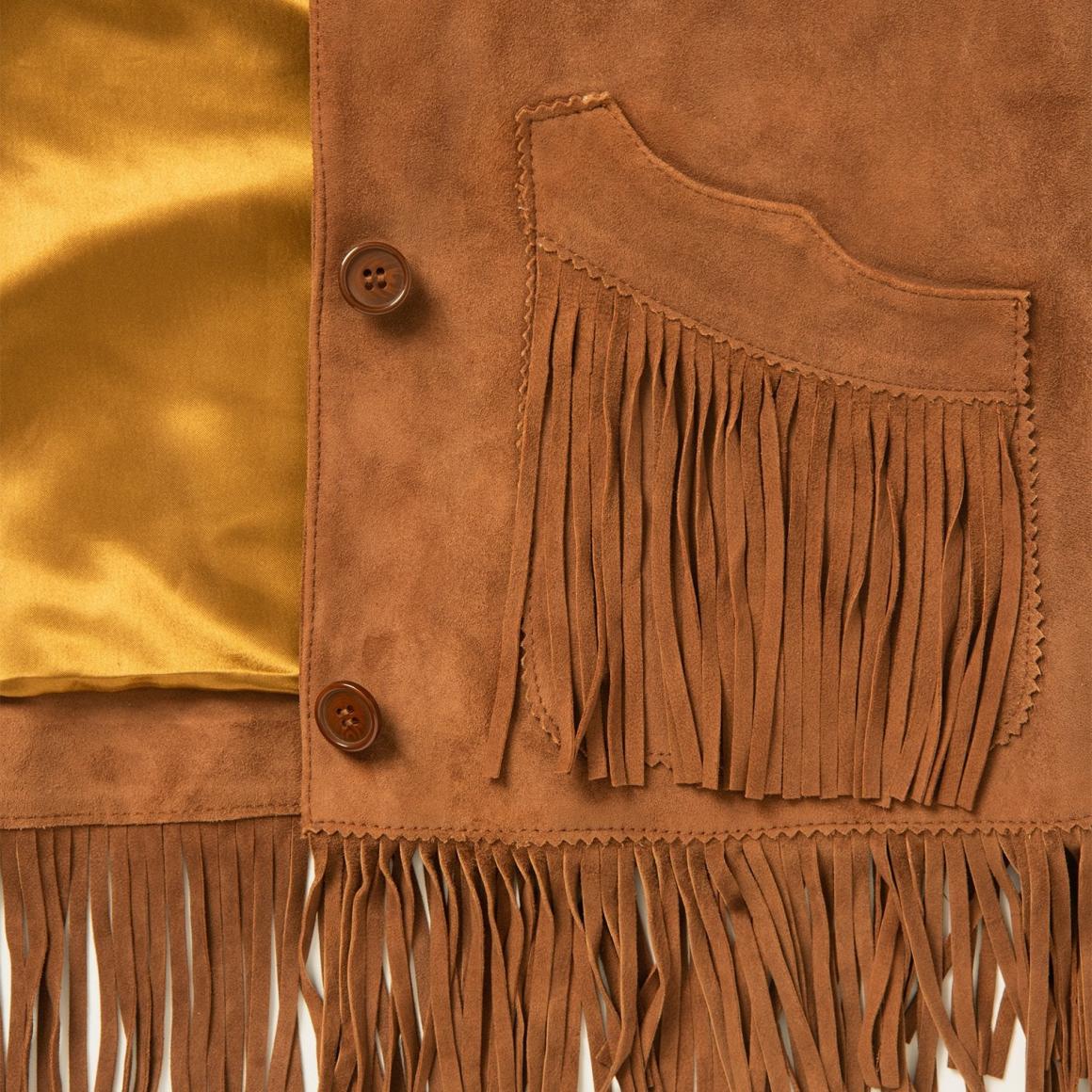 Lamb Suede Fringed Jacket Brown Women Stetson Jackets