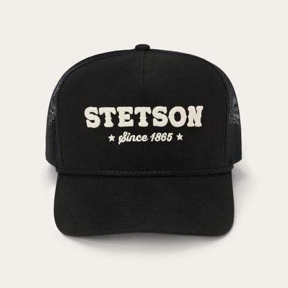 Lasso Trucker Cap Black Men/Women Stetson Caps & Truckers