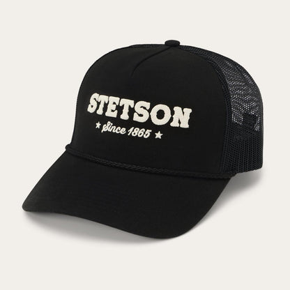 Lasso Trucker Cap Black Men/Women Stetson Caps & Truckers