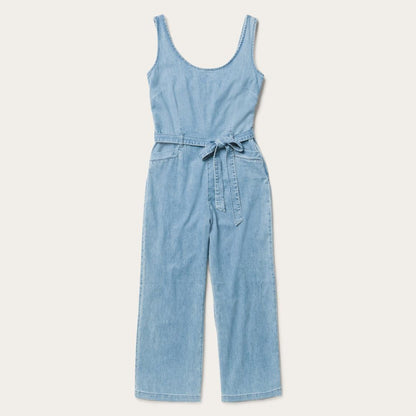 Lightweight Denim Jumper Blue Women Stetson Jumpsuits