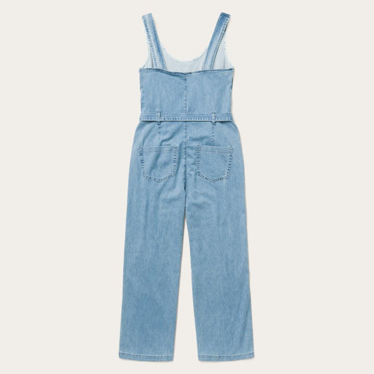 Lightweight Denim Jumper Blue Women Stetson Jumpsuits