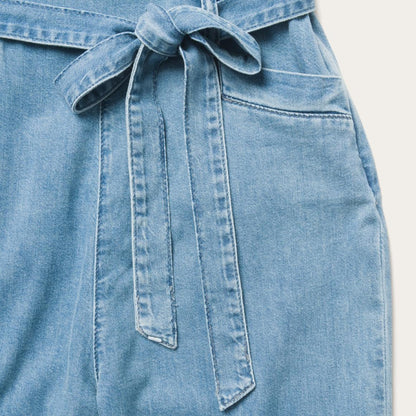 Lightweight Denim Jumper Blue Women Stetson Jumpsuits