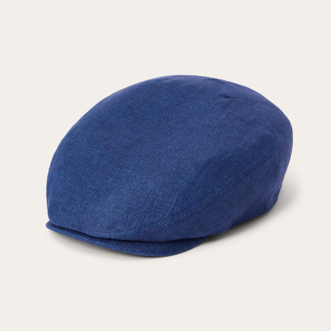 Linen Driver Cap Navy Men/Women Stetson Caps & Truckers