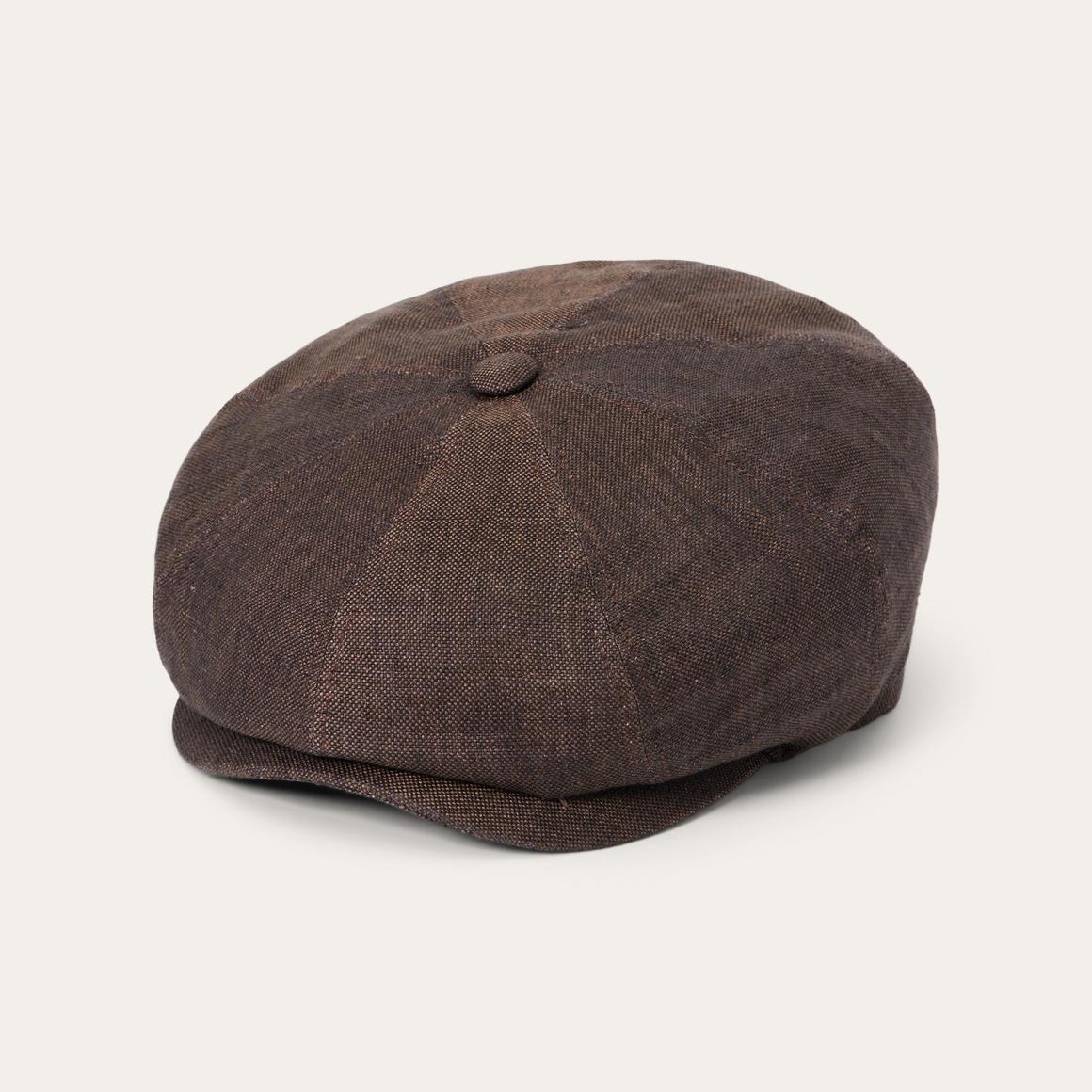 Linen Hatteras Cap Brown Men/Women Stetson Caps & Truckers